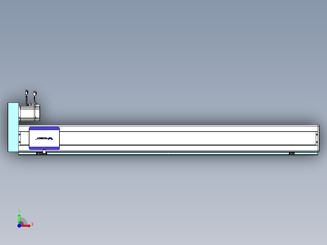 威洛博VC丝杆传动-无尘环境VC14-Lxx-C-S1300-BR-ZP75-C3前视图