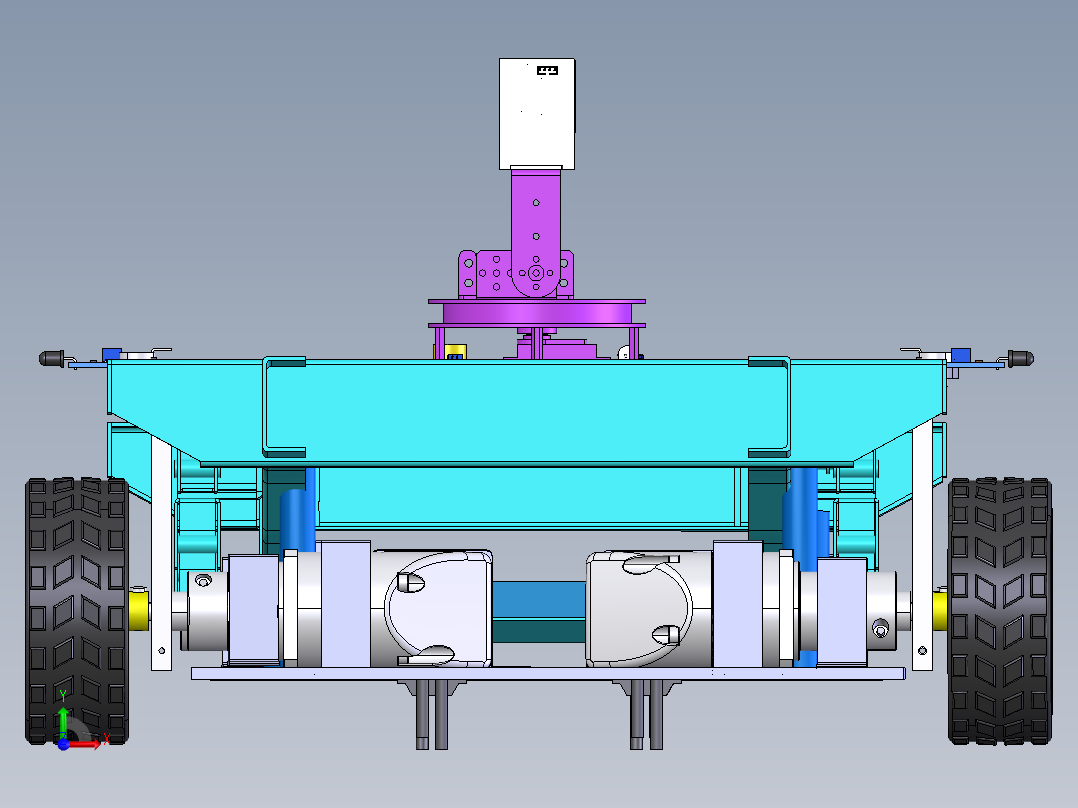 sw横梁小车前视图