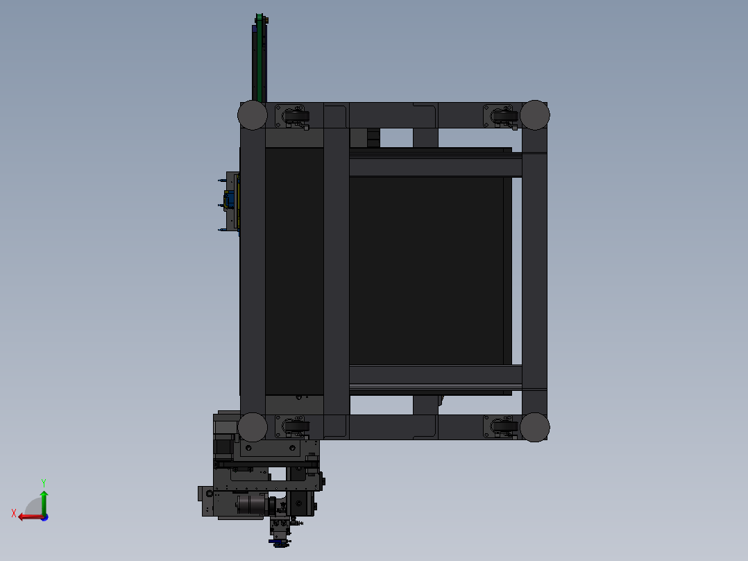 全自动电子检测机后视图