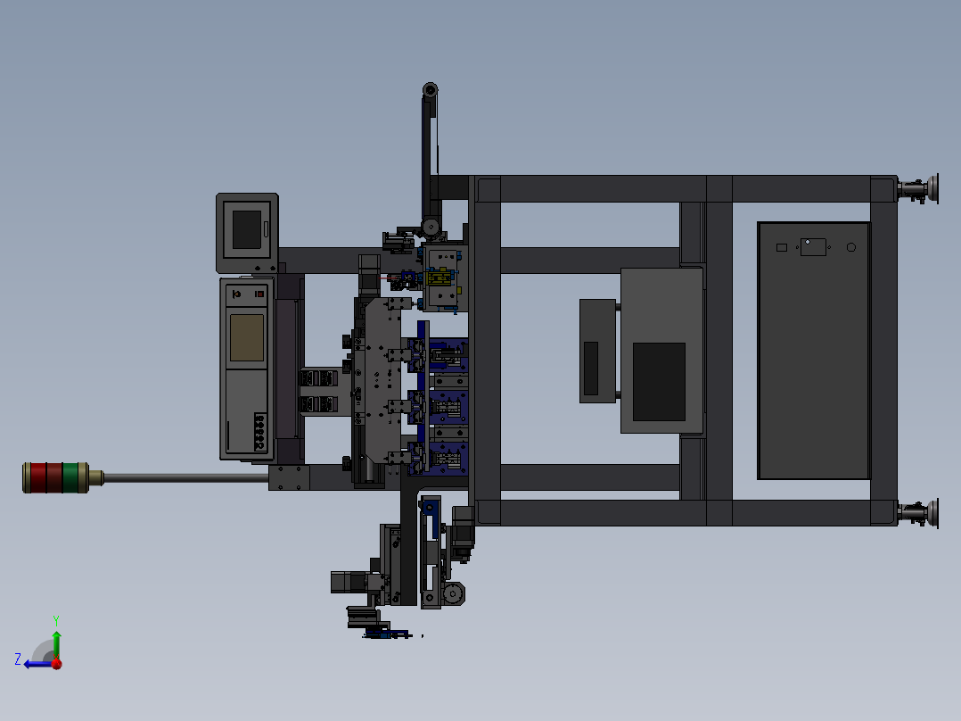 全自动电子检测机右视图