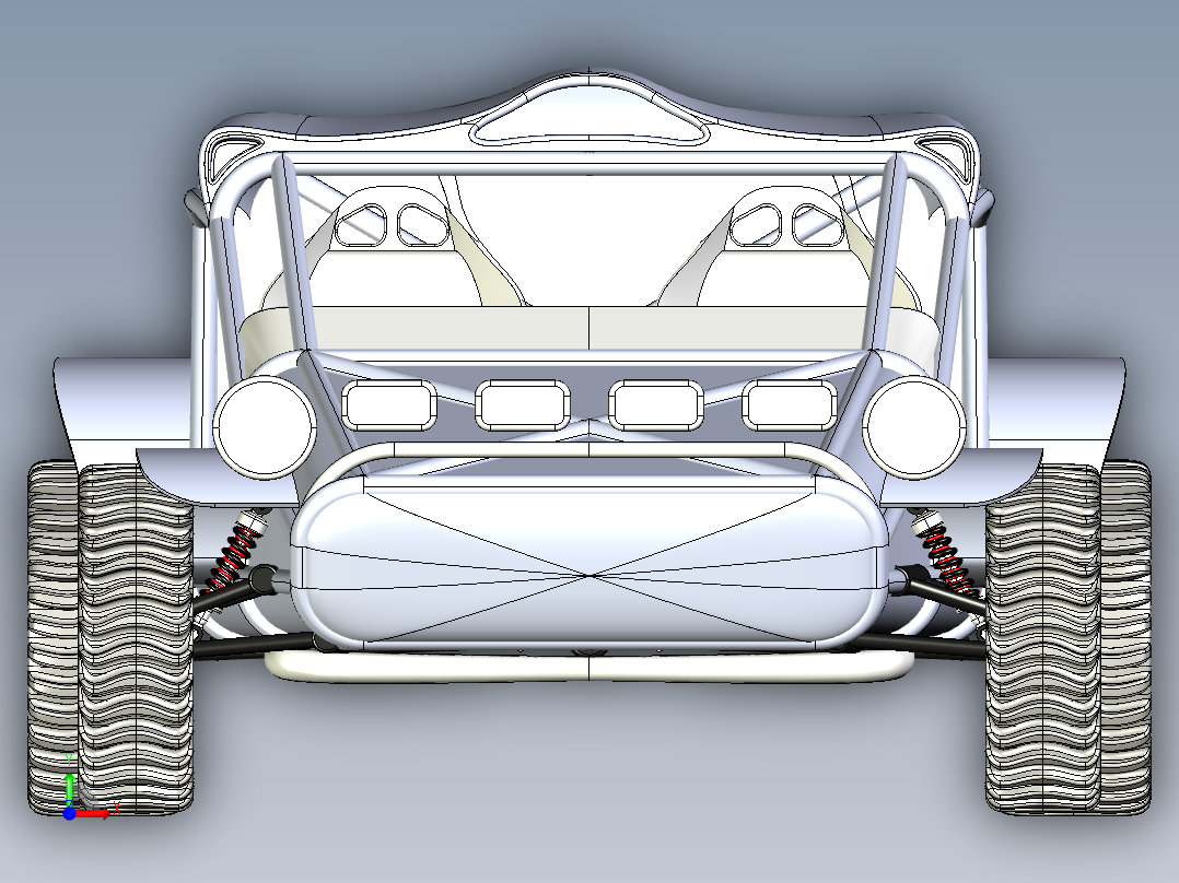 Buggy KS 2012双座越野赛车前视图
