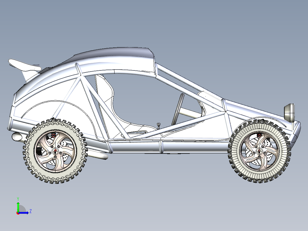 Buggy KS 2012双座越野赛车左视图