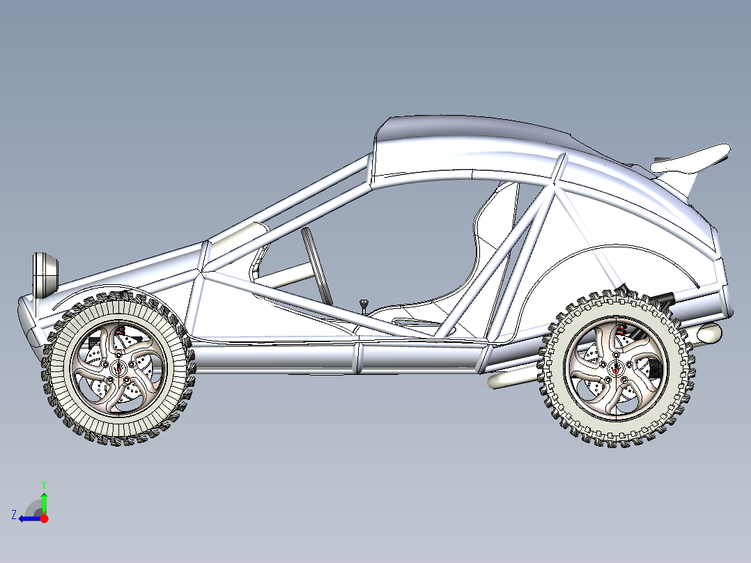 Buggy KS 2012双座越野赛车右视图