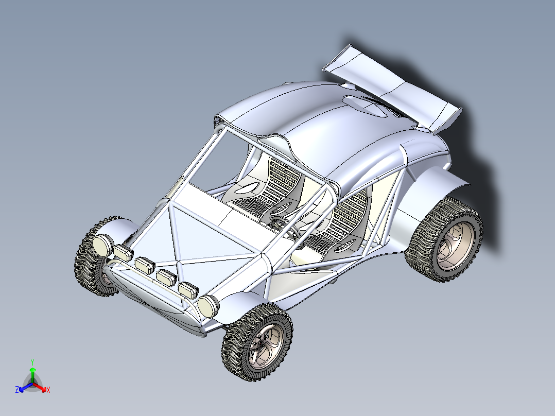 Buggy KS 2012双座越野赛车正等轴测图