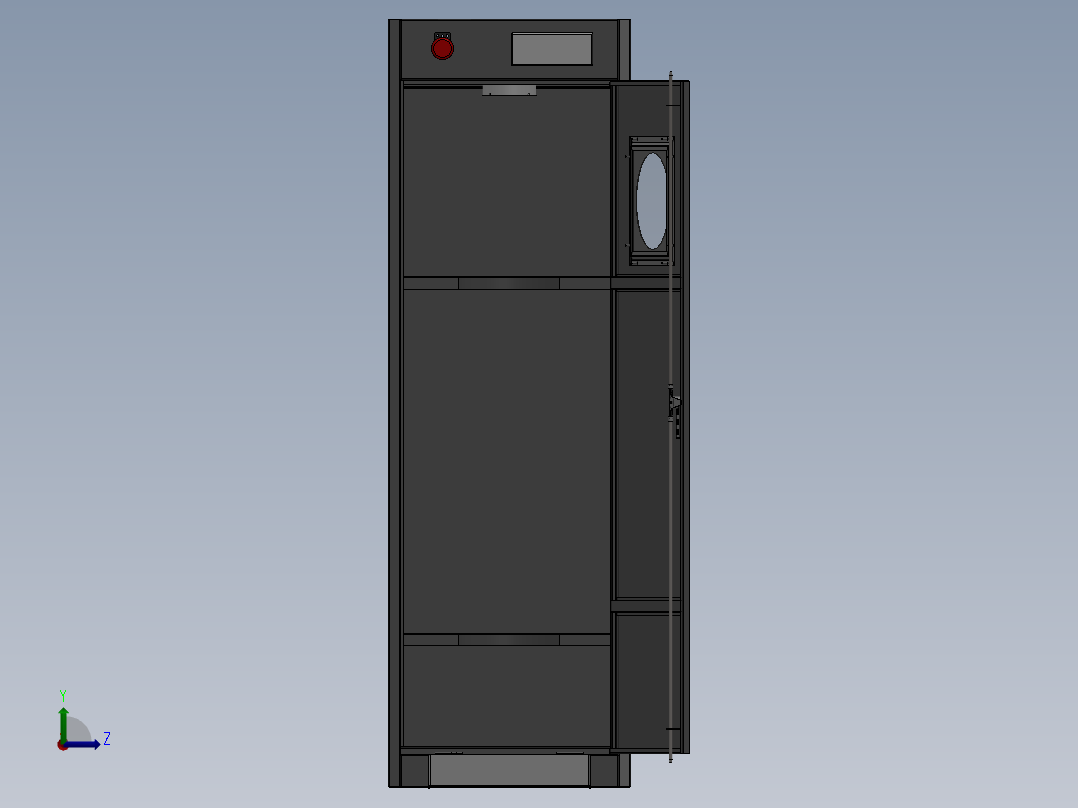 600气瓶柜==129724==40左视图
