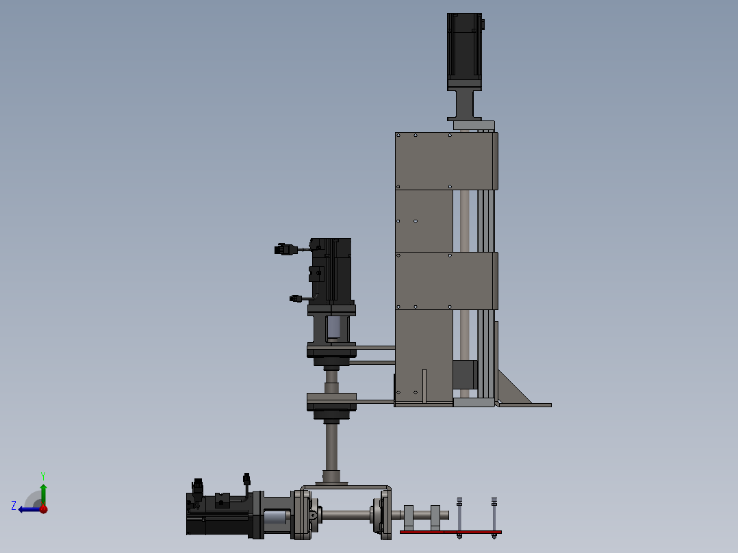 冲压模具设计右视图