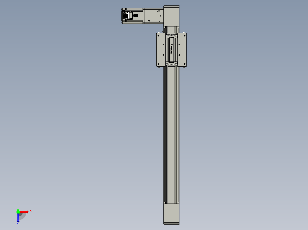 威洛博直线电机模组EB6-L140-S500-L-P40-MS3俯视图