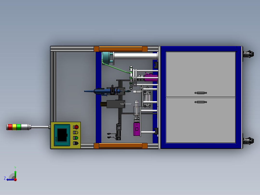全自动螺丝机右视图
