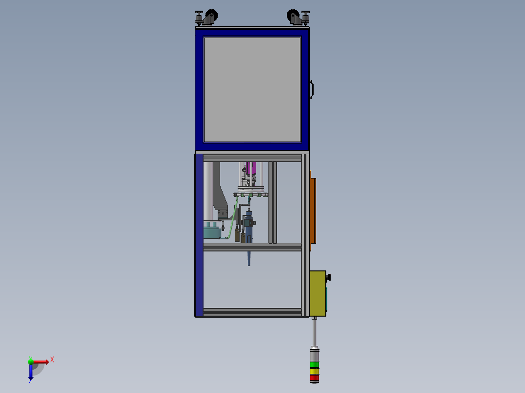 全自动螺丝机俯视图