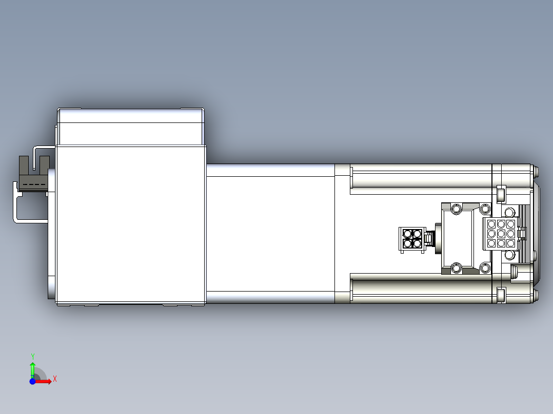 威洛博LB.GB同步带传动--欧规系列LB6A-L130-S650-BL前视图