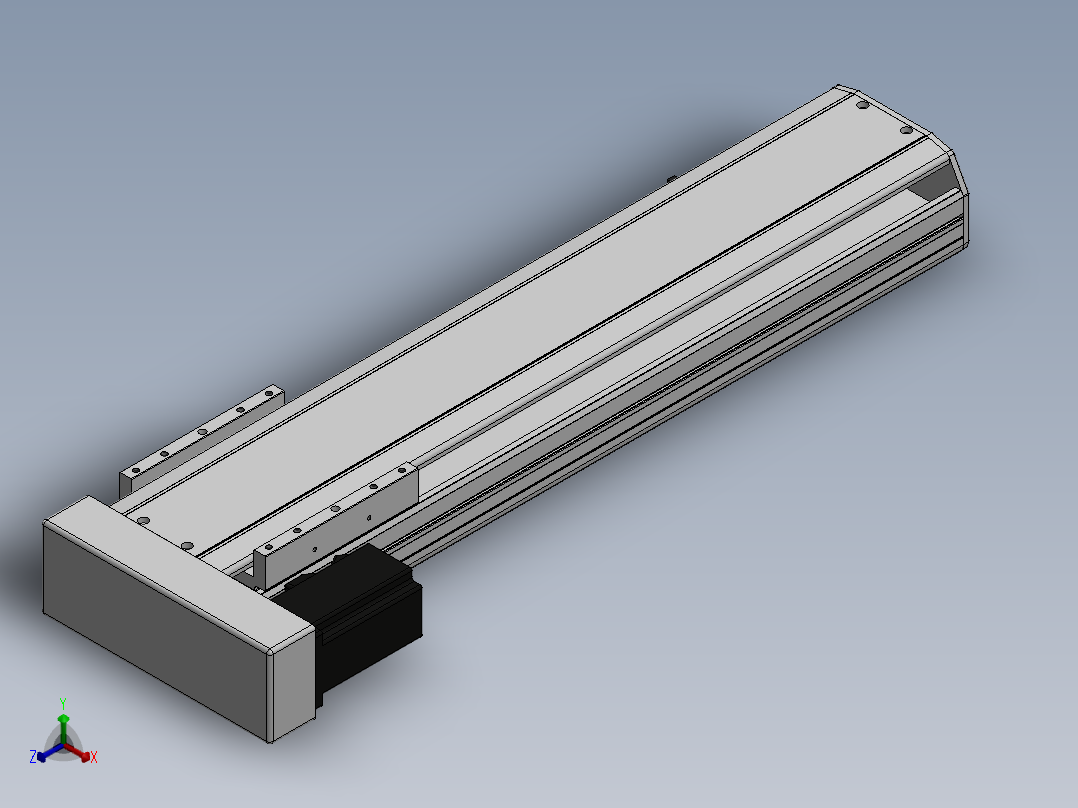 精密模组MY140-T10-450L-BL-P40B-C4-C正等轴测图