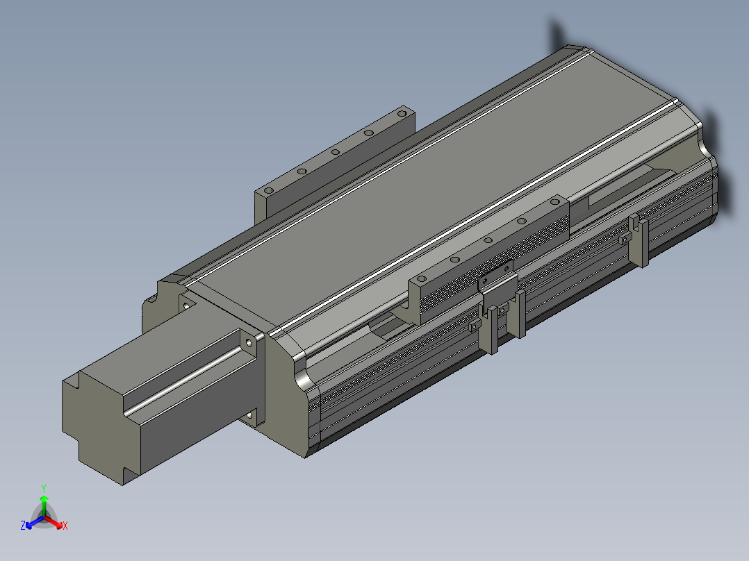 直线模组LHA17-S100-M设计图纸
