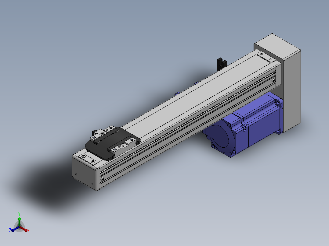 精密模组MY50-T10-250L-BM-P20B-C4-C正等轴测图