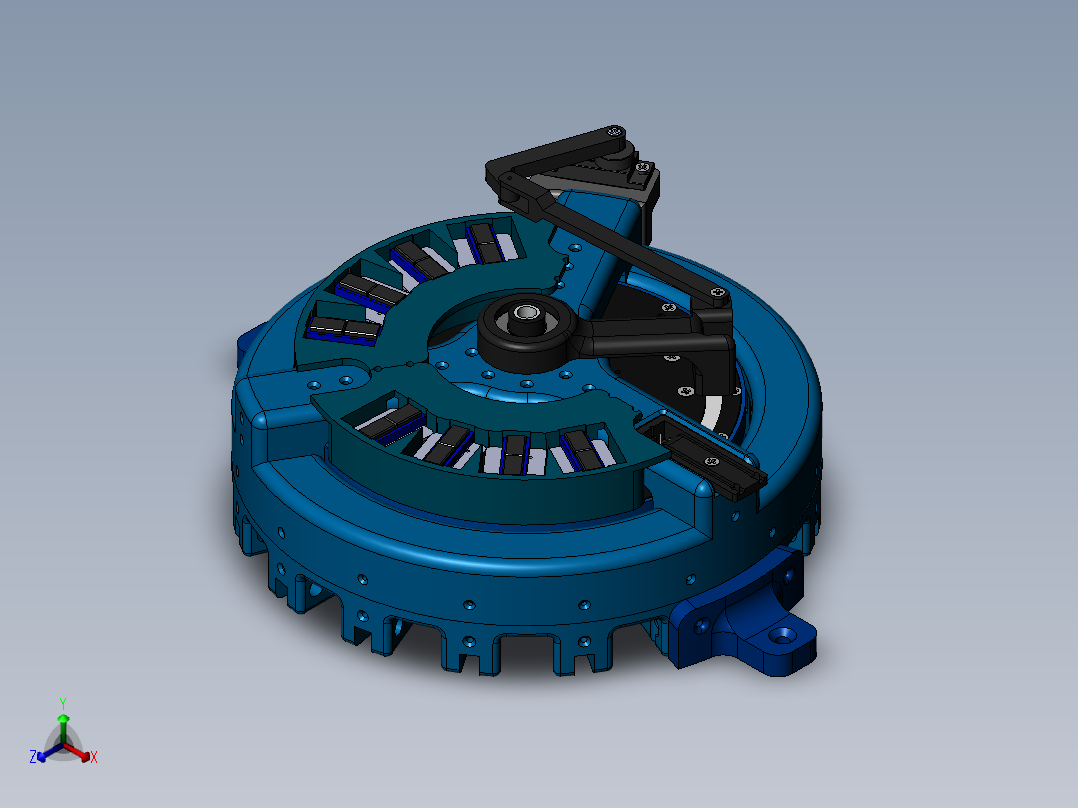 发电机正等轴测图