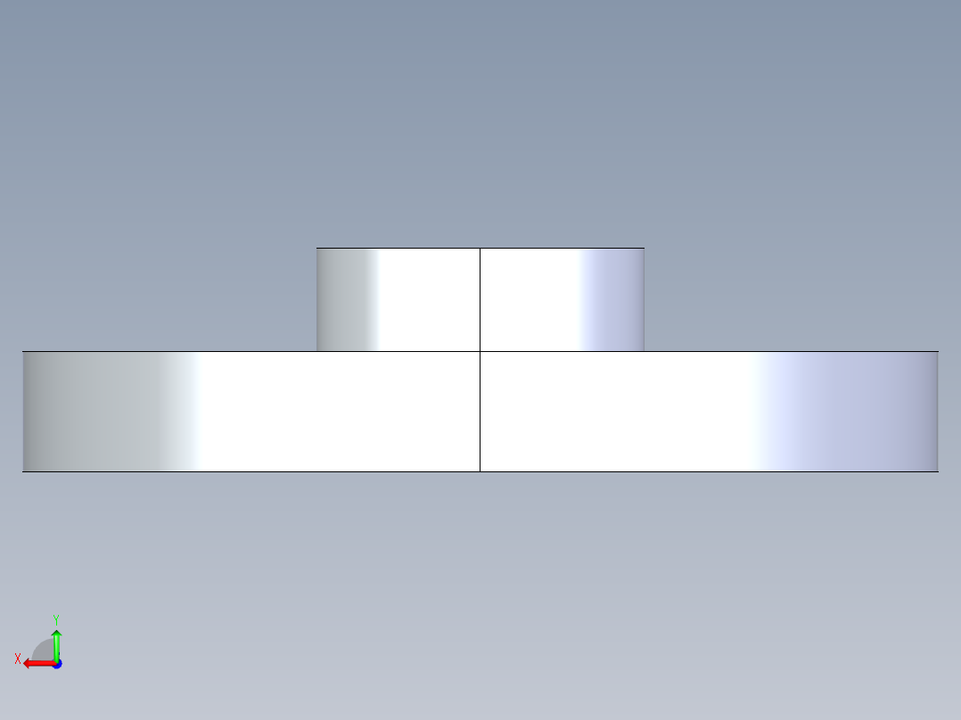 聚氯乙烯配件24-Sch80_Flange One-Piece_FPT_852-007_0.75in后视图