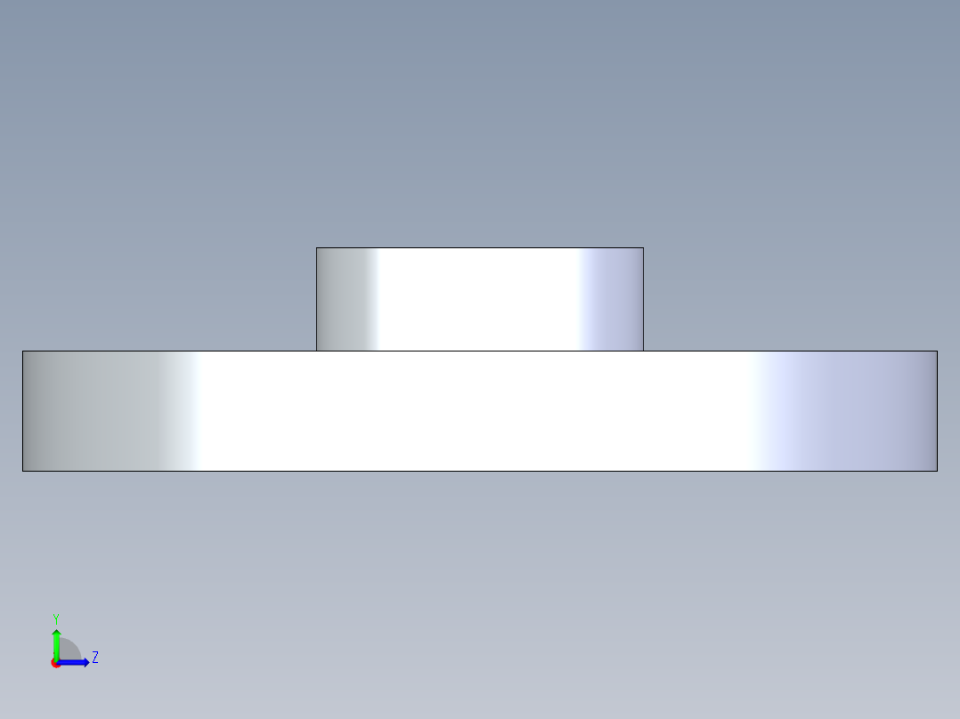 聚氯乙烯配件24-Sch80_Flange One-Piece_FPT_852-007_0.75in左视图