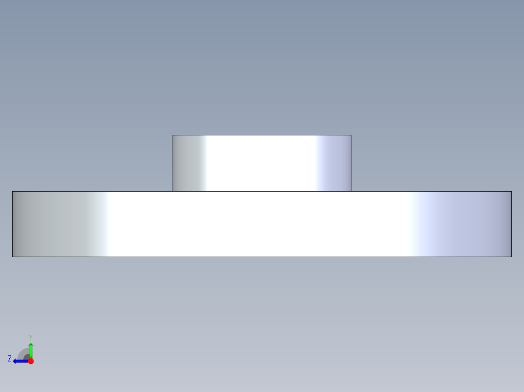 聚氯乙烯配件24-Sch80_Flange One-Piece_FPT_852-007_0.75in右视图