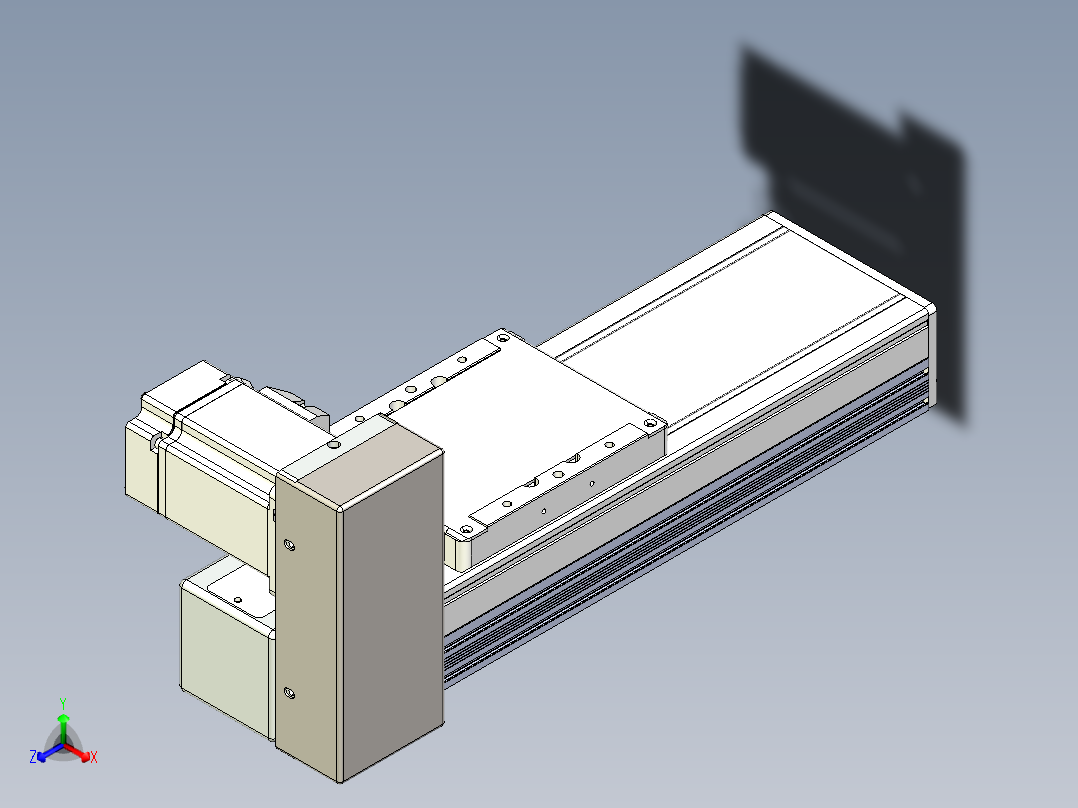 同步带全封闭直线模组TPA-HCB-105D-90-L100-RU-Y-P20-N3