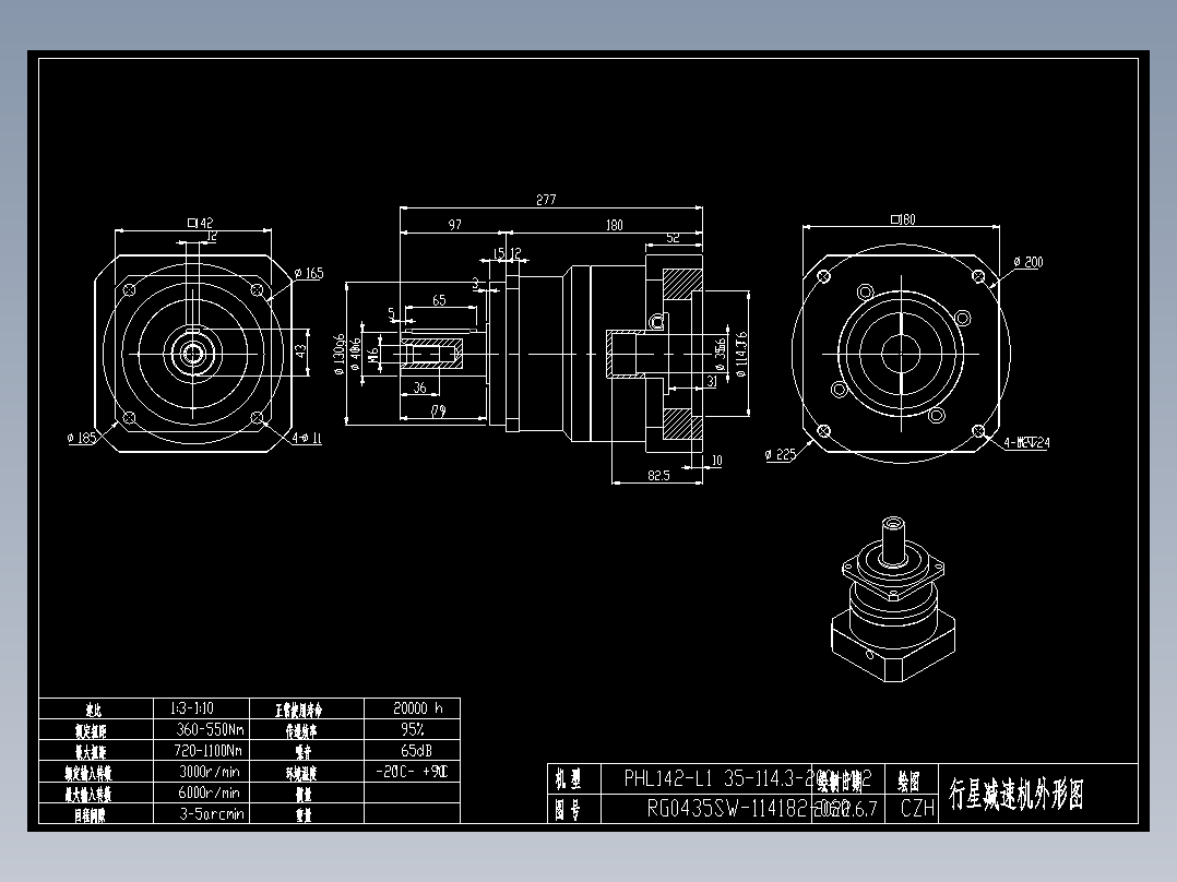 斜齿PHL142-L1 35-114.3-200-M12.DXF