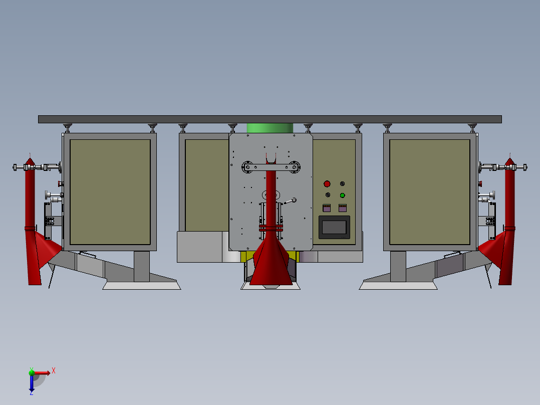 螺丝自动智能包装机sw17可编辑俯视图