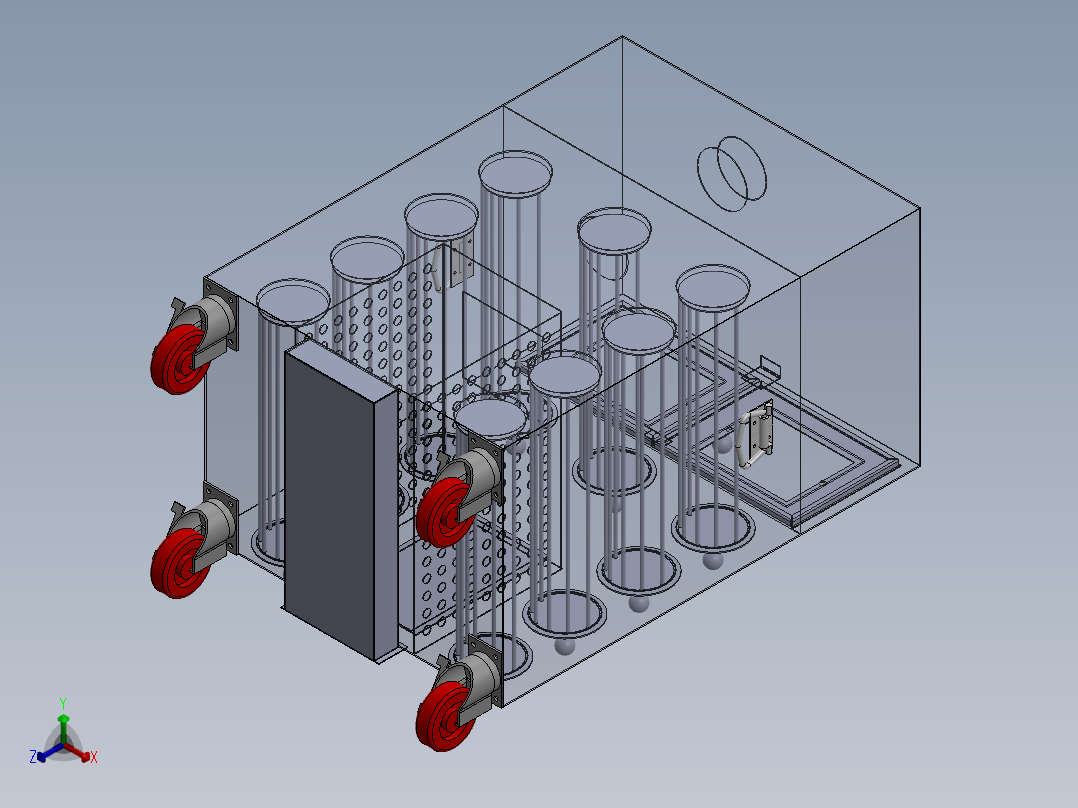网红红薯烤炉sw18可编辑正等轴测图
