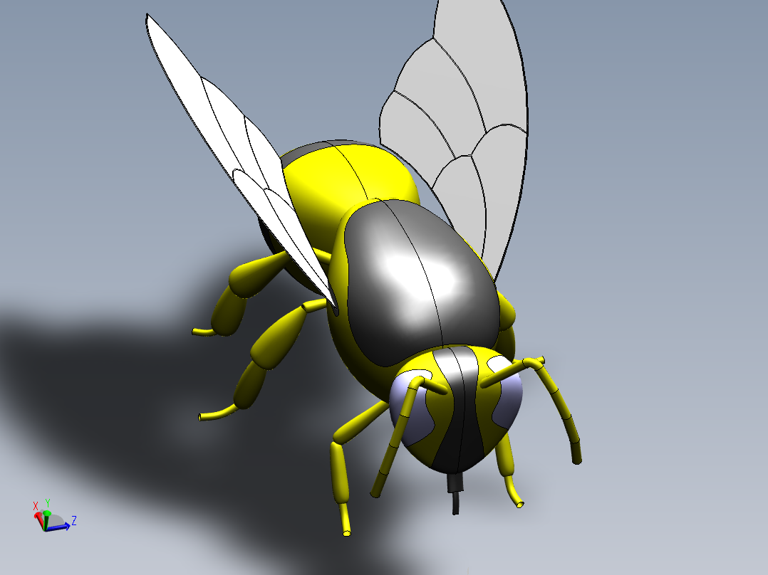 <span style='color: red'>蜜蜂</span>3d模型