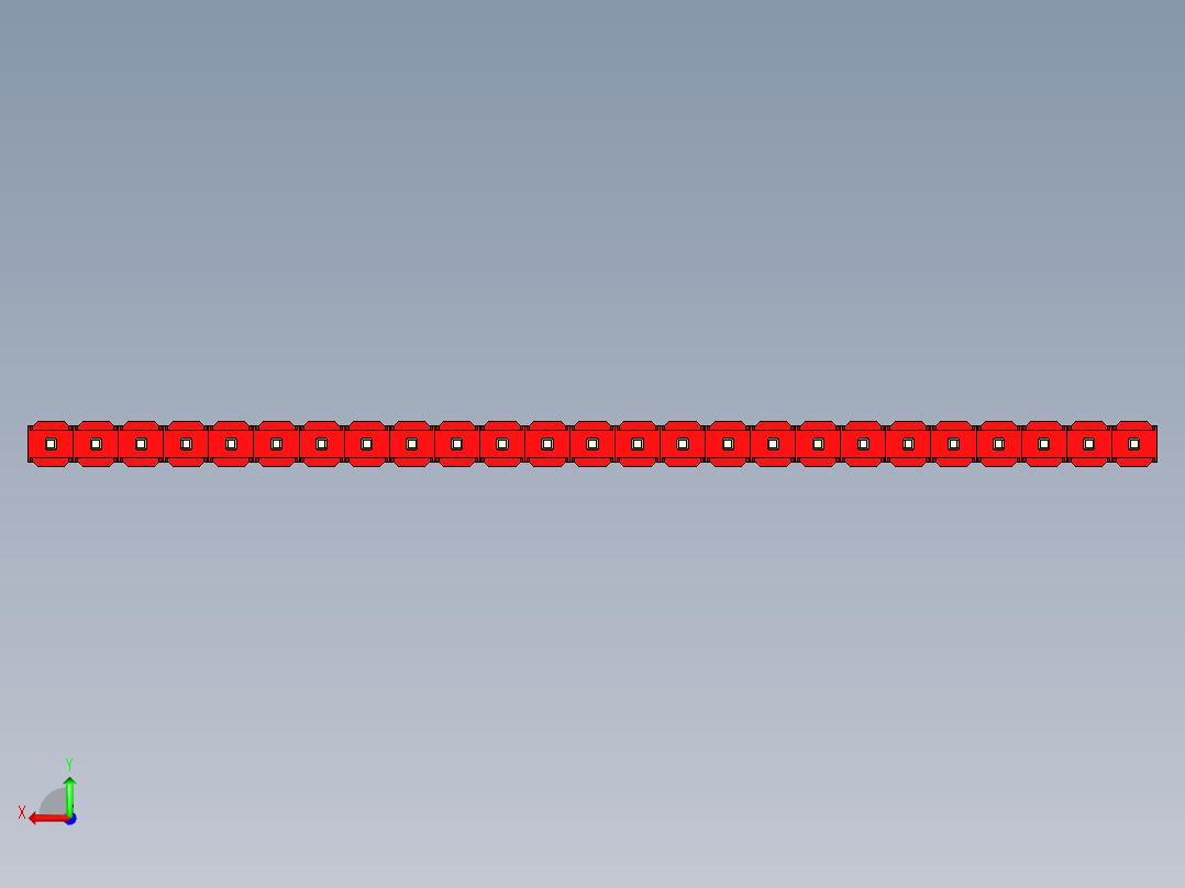 彩色公头100mil（2.54mm）系列-DS1021_red_1x25p_100mil_Type5_rev1.0后视图