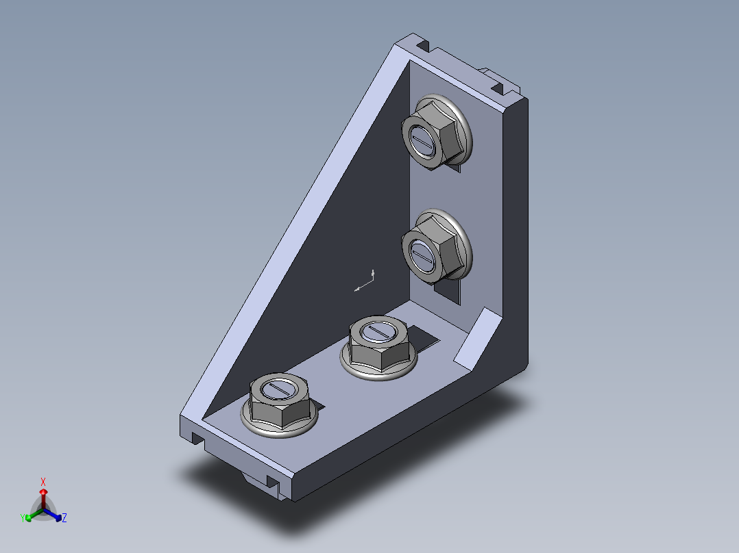 铝型材及其附件3.21.40.4080.STC正等轴测图