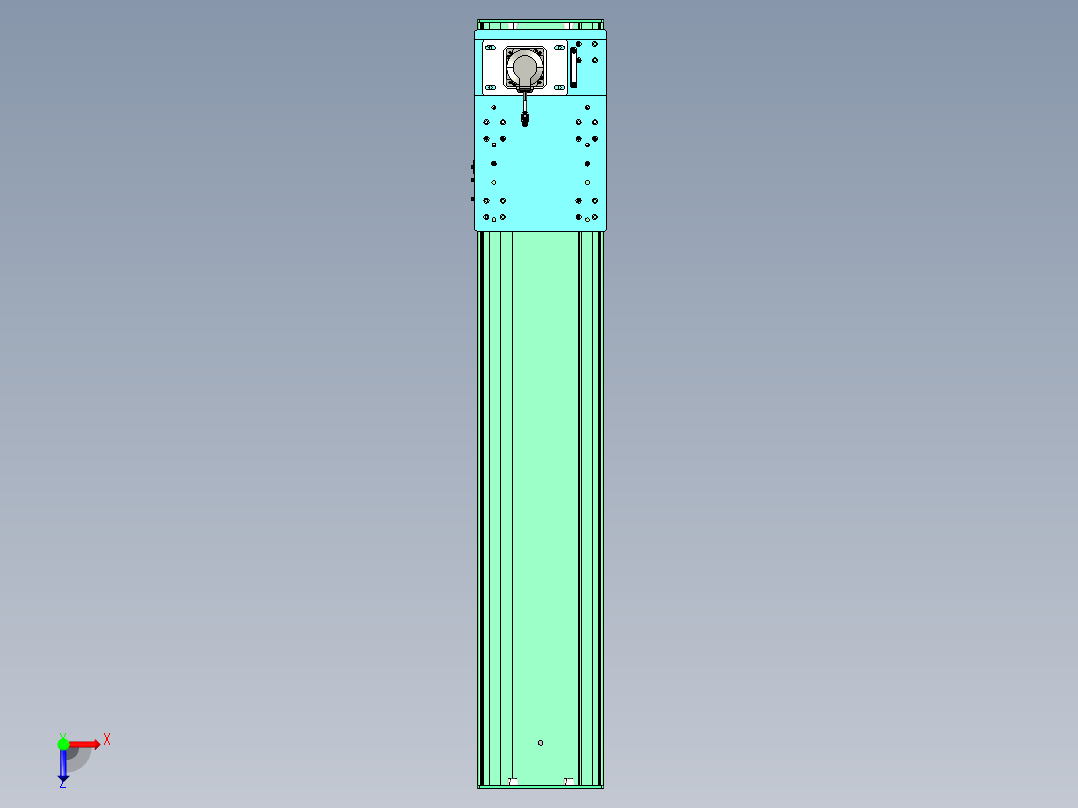 东锦齿条传动DH270G-L167-S1150-BU-减速机+750W.STEP俯视图