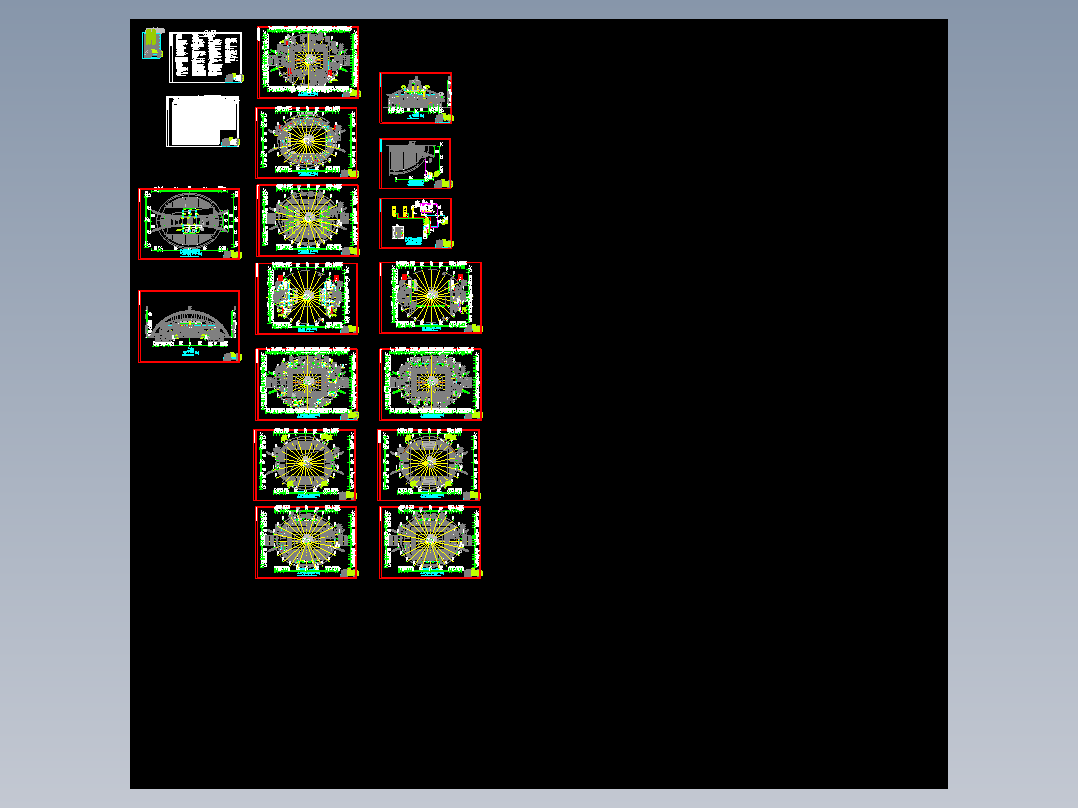 重庆某体育馆通风空调设计图