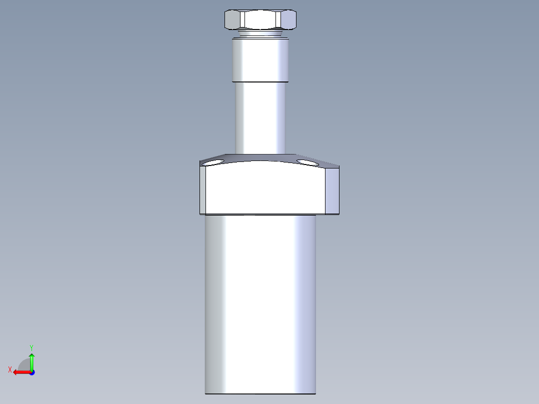 KOSMEKLHA0550-SR-Q25多系列多零件图纸模型后视图