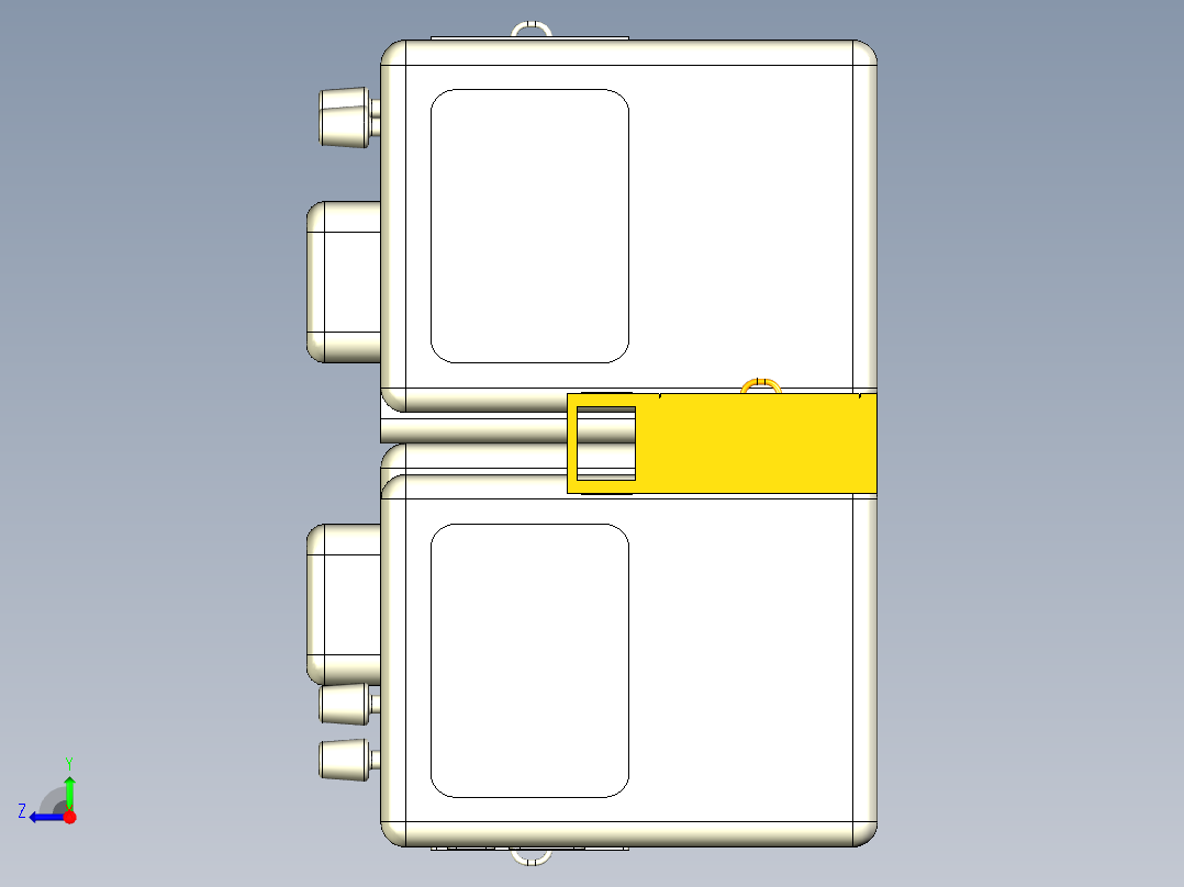 生产线3D模型右视图