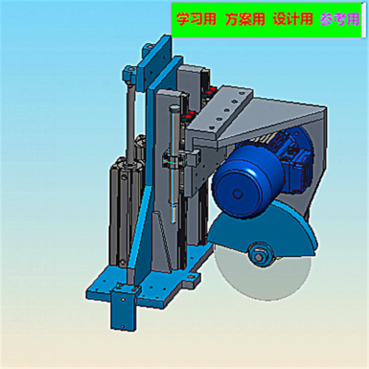 汽车天窗导轨锯切倒角机 非标自动化设备3D图纸3D模型