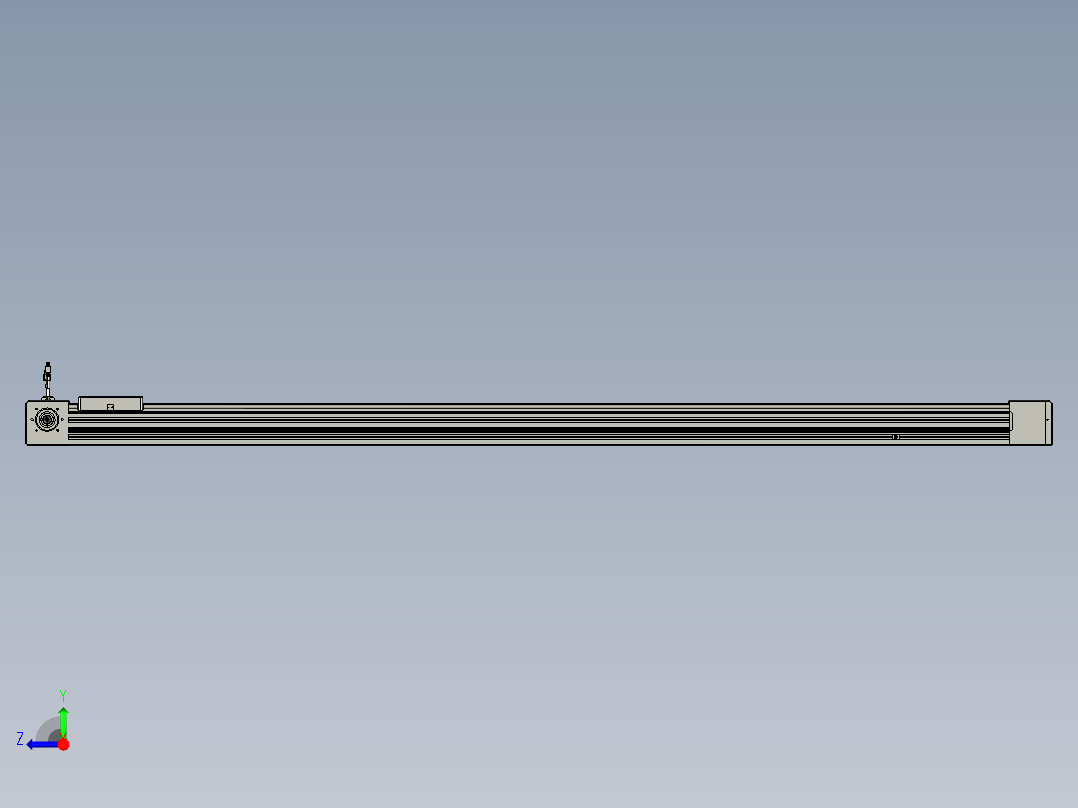 威洛博直线电机模组EB8-L200-S2000-R-P75-MS3右视图