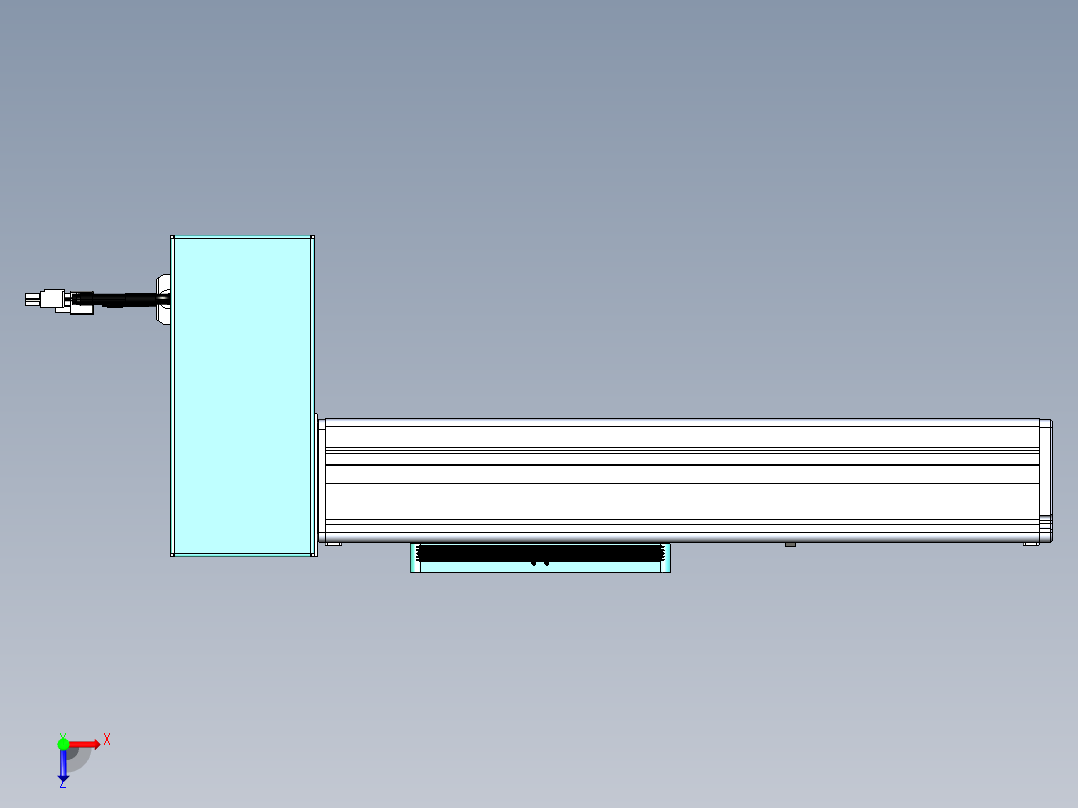 威洛博VBC同步带传动一无尘环境VBC14-L45-S150-BRD-ZP75-C3俯视图