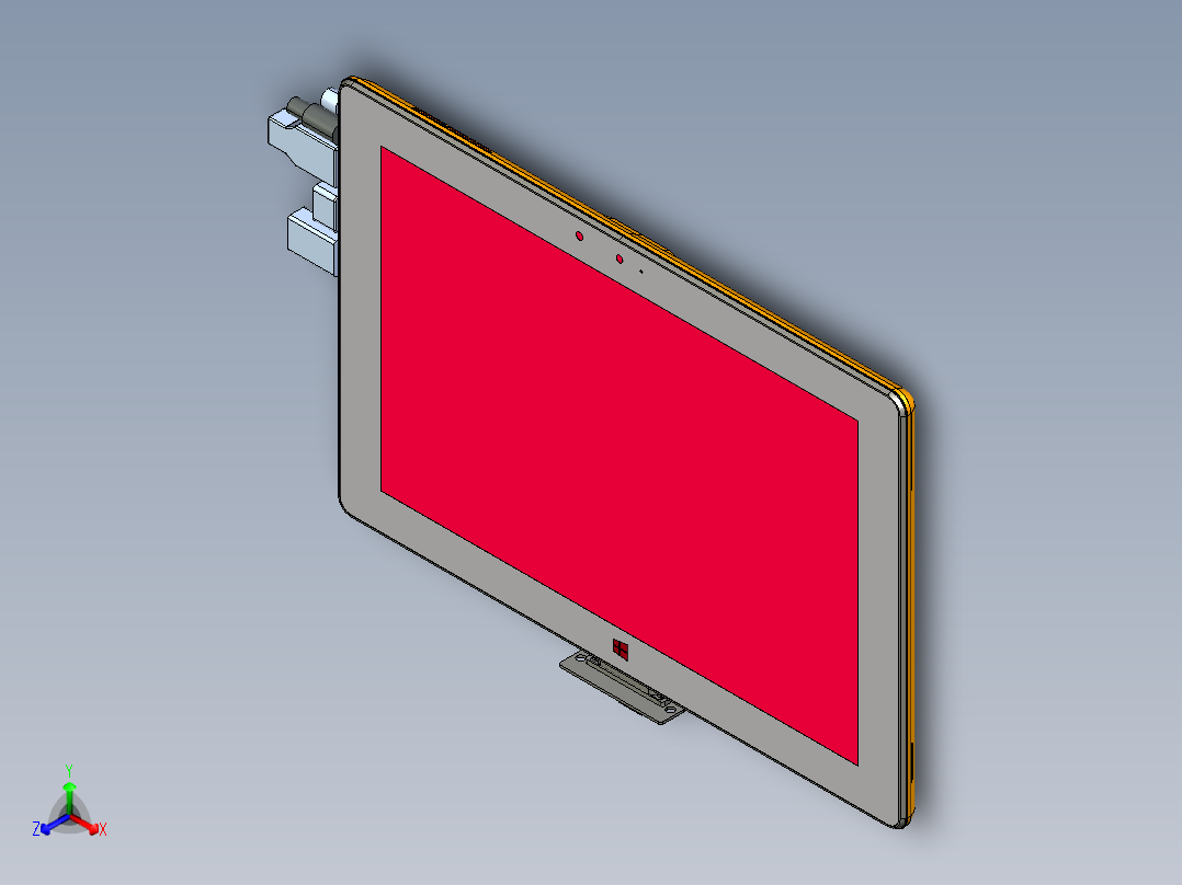 k102-10寸平板电脑正等轴测图