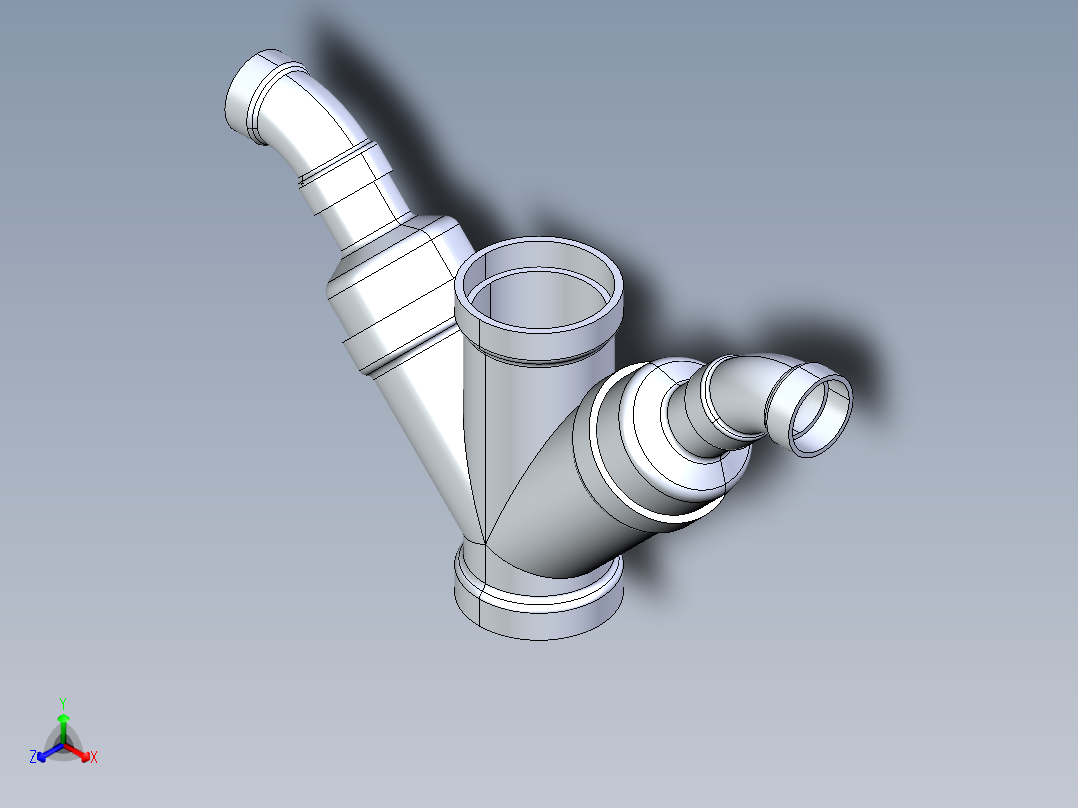 船舶管路系统S12_SeaDrainPLUS_DoubleComboReducingWye-SxSxSxS_37E268234_4x2in Sea Drain Plus - Double Combo Reducing Wye - SxSxSxS