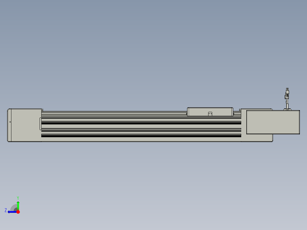 威洛博直线电机模组EB10-L224-S550-BR-ZP75-MS3-5K右视图