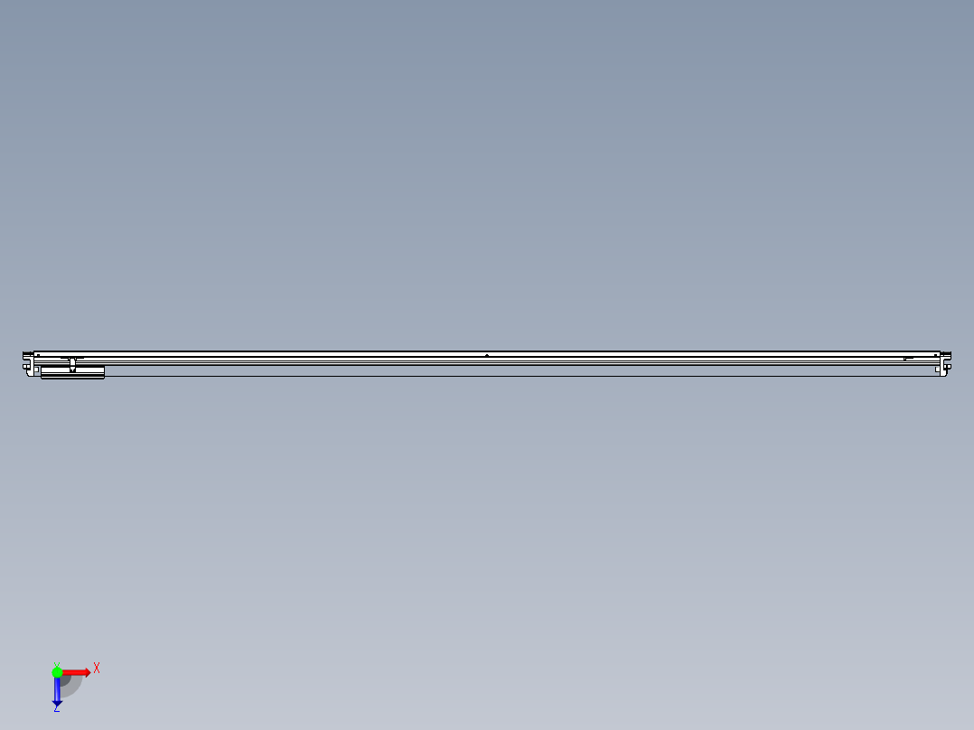 威洛博VL系列直线电机模组-VL17E3-S2750俯视图