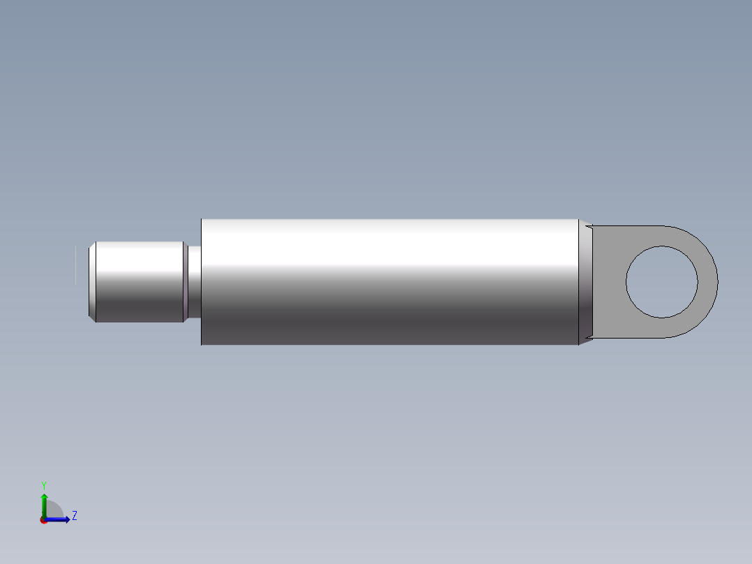 活塞杆工艺分析左视图