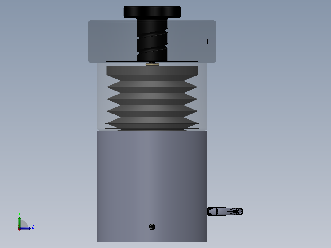 螺旋便携式呼吸机sw21左视图