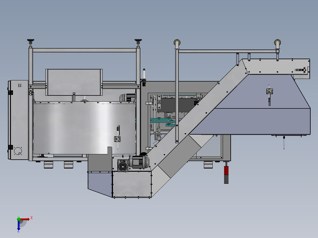 全参数自动理瓶机（sw18可编辑+工程图）俯视图