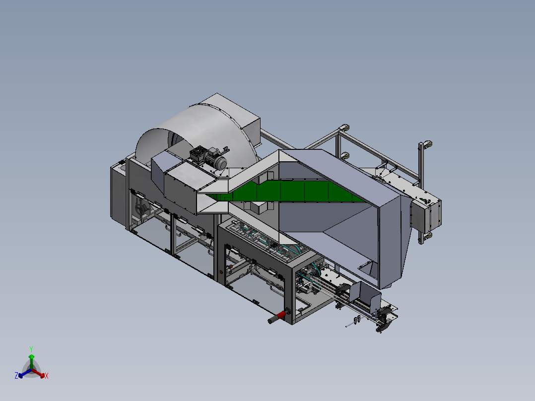 全参数自动理瓶机（sw18可编辑+工程图）正等轴测图