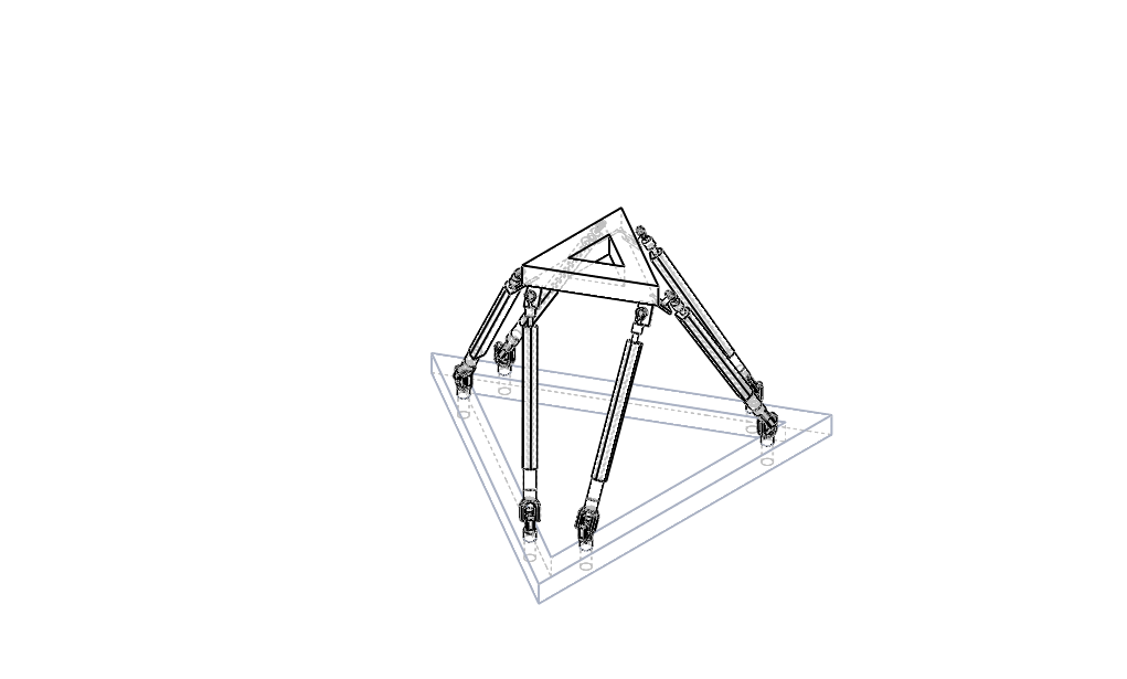 并联机器人PMS-CNC Machine Mechanical Design SW