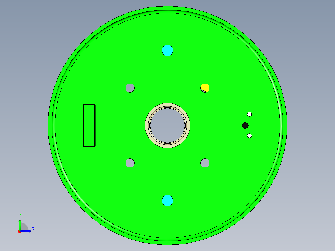 长安轻型货车鼓式制动器的设计【领从蹄式】【含三维catia+全套CAD图+文档】左视图