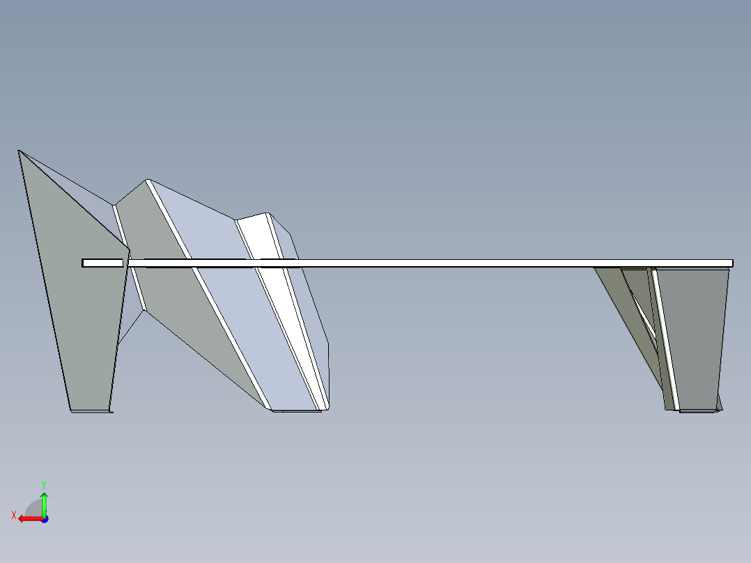 接待处-金属板和玻璃后视图