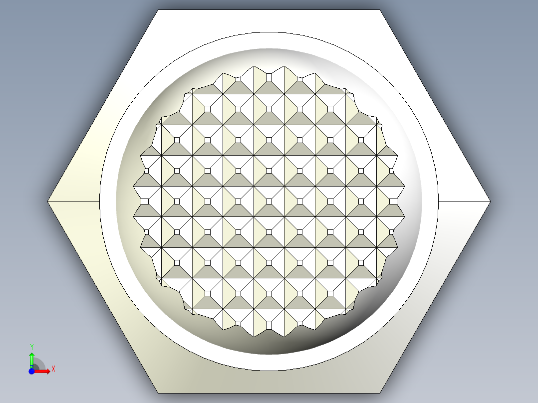 定位配件2274-3D多系列多零件图纸模型前视图