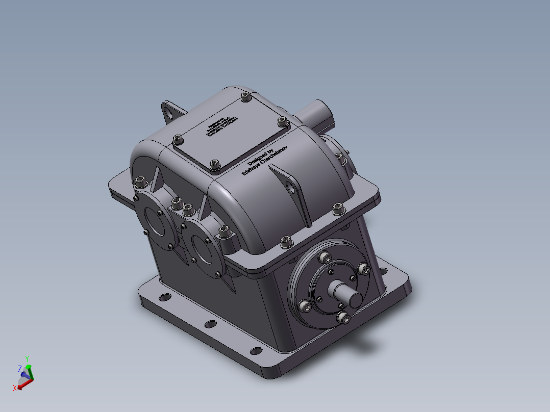 复杂的涡轮减速器