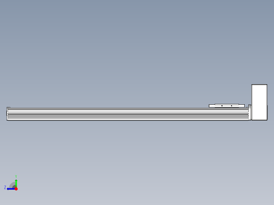 同步带全封闭直线模组TPA-HCB-110D-90-L800-LU-C-P40-N3右视图