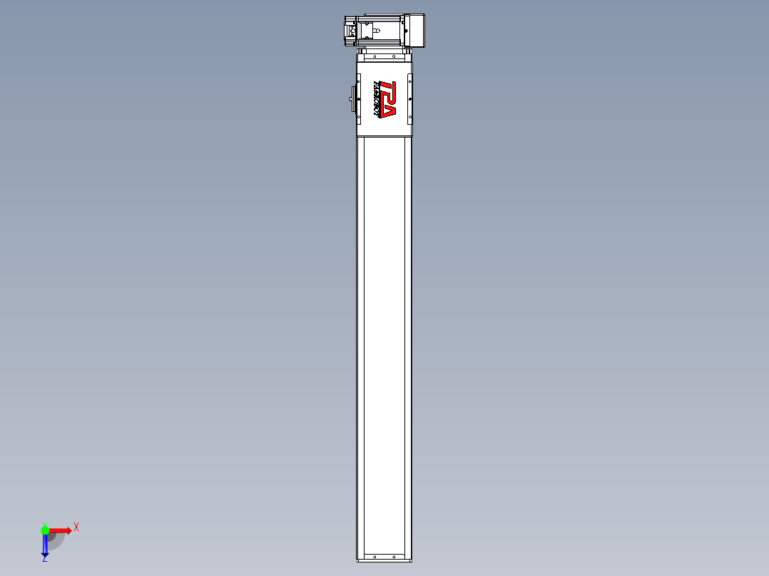 同步带全封闭直线模组TPA-HCB-110D-90-L800-LU-C-P40-N3俯视图
